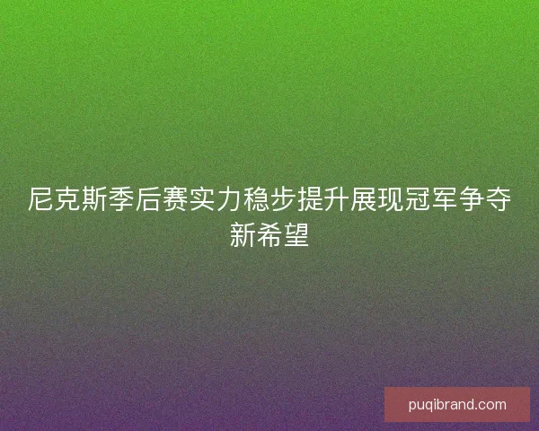 尼克斯季后赛实力稳步提升展现冠军争夺新希望 尼克斯季后赛实力稳步提升展现冠军争夺新希望