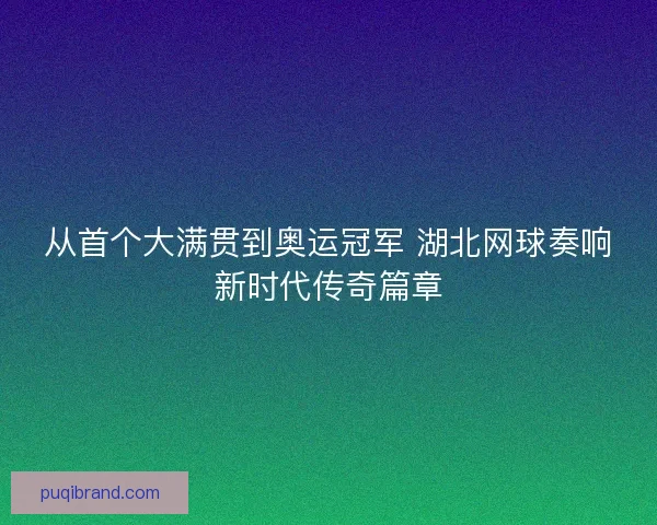 从首个大满贯到奥运冠军 湖北网球奏响新时代传奇篇章
